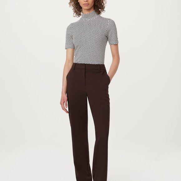 Frank And Oak The Short Sleeve Mockneck in White Size XS - Picture 2 of 3